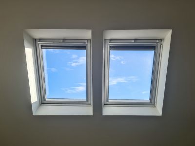 Attic with Skylight Windows